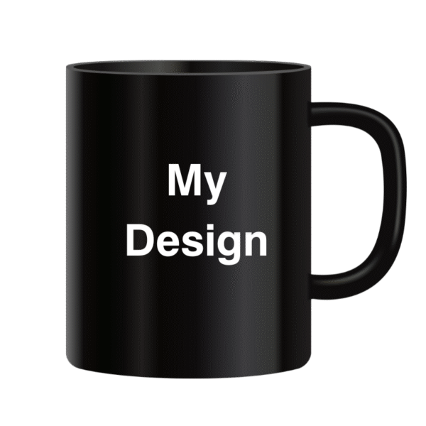 Premium Custom Mug – White, Black & Blue | Perfect for Gifts & Branding
